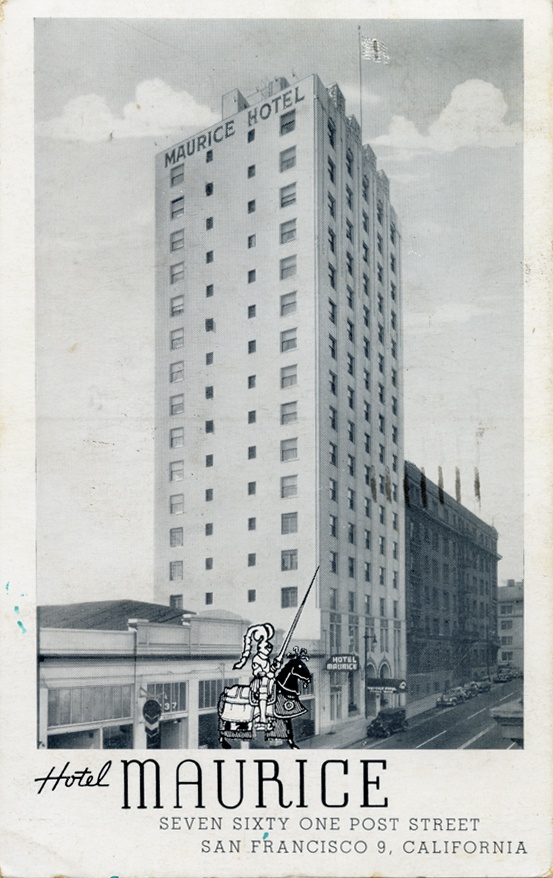 Hotel Maurice 761 Post Street San Francisco California Mailed 1945